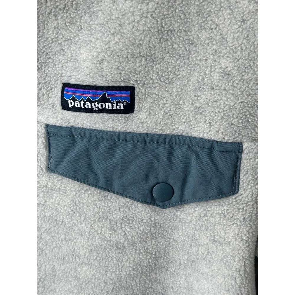 Patagonia Synchilla Snap-T Fleece Pullover Size XL Oatmeal Heather Pastel Salvia - Picture 6 of 12